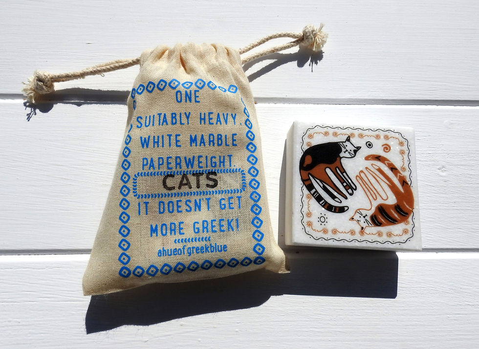 Thumbnail: Cats Marble Paperweight