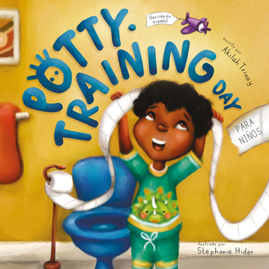 Front book cover of Potty-Training Day: For Boys by Akilah Trinay (Spanish Version)