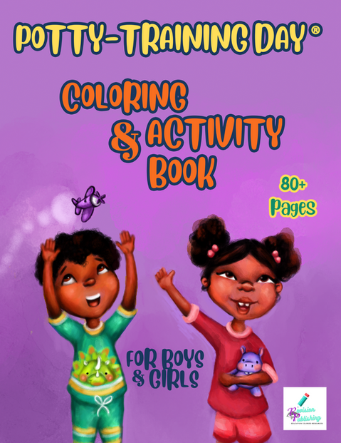Libro de actividades y colorear para el día del entrenamiento para ir al baño (Portada)