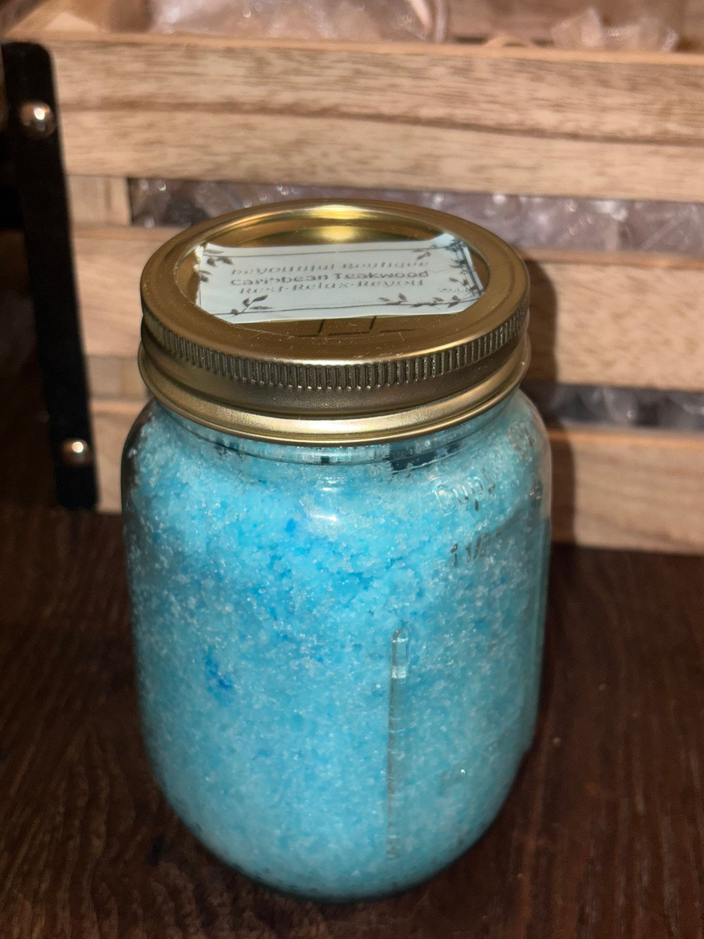 Caribbean Teakwood sugar scrub 12oz 