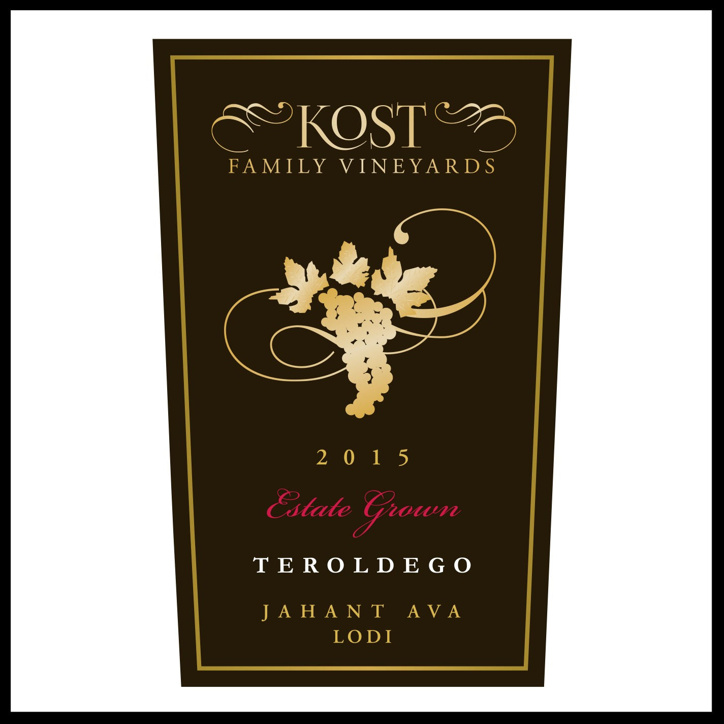 2015 Kost Family Vineyards Teroldego