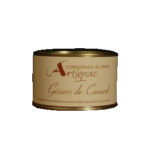 (#E014)  : GESIERS DE CANARD CONFIT 380g : VENDU PAR 2 POTS