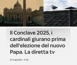 Il conclave e il potere dei riti. Quando il sacro prende parola.