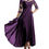 Thumbnail: New Half Sleeves O-Neck Mother Of The Bride Dresses Lace Chiffon Backless Evenin