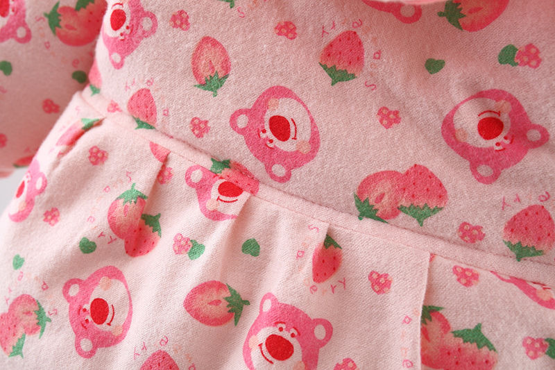 Thumbnail: Winter Girls' Cotton Jacket, New Cute Children's Clothing, Solid Color Printed G