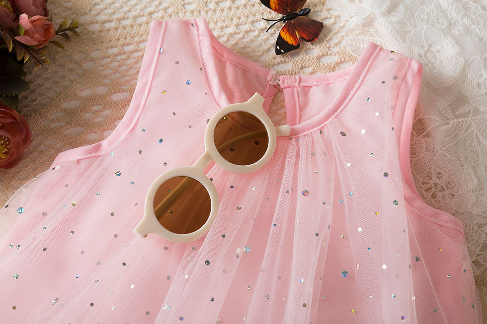 Thumbnail: 9-Months-4-Year-Old Baby Girl Princess Dress, Summer New Sweet And Cute Pink Chi