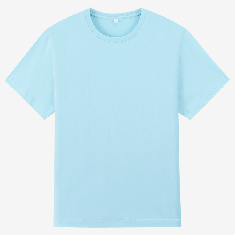 Thumbnail: Customized personalized T-shirt free print of logo image short sleeved 100% pure
