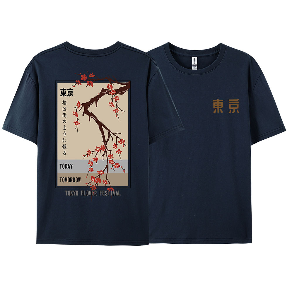 Thumbnail: Today Tomorrow Tokyo Flower Festival T Shirt Men Women Fashion O-Neck Tshirts Su