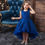 Thumbnail: Elegant Summer Girls Dress Princess Children Party Gown Kids for Birthday Wear F