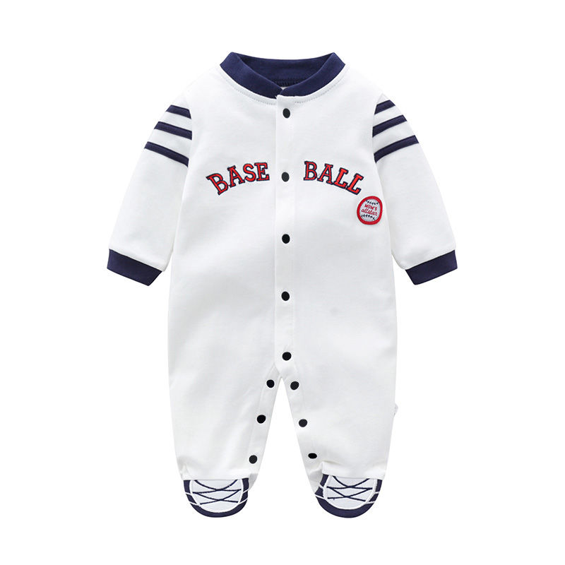 Thumbnail: Baby jumpsuit spring & fall pure cotton long-sleeved newborn clothes 0-1 year ol