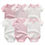 Thumbnail: 6Pieces Newborn Cotton Baby Boy Clothes Set Solid Color Sleeveless Baby Girl Clo