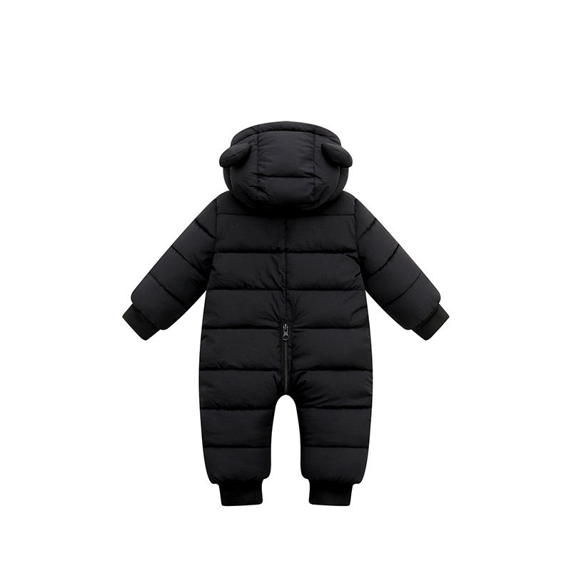Thumbnail: Baby Rompers For Boy Girl Coats Winter Toddler Hooded Bodysuit Thick Cotton Outf