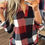 Thumbnail: Casual Plaid Shirt, Long Sleeve V-neck Shirt, Casual Every Day Tops, Women's Clo