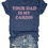 Thumbnail: Women's "Your Daddy Is My Cardio" Graphic T-Shirt - Soft Beige Short Sleeve Crew
