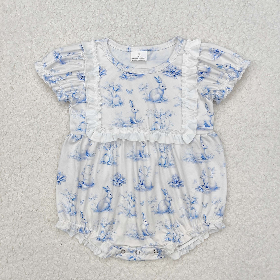 Thumbnail: New rts baby girls summer romper wholesale boutique embroidery bow puppy pink pl
