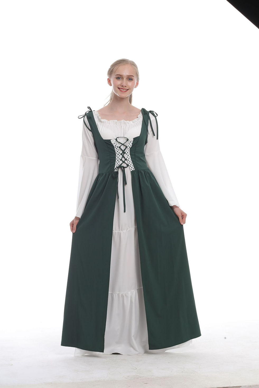 Thumbnail: Plus size Medieval Dress Women Renaissance Gothic Long Maxi Retro Vestido Victor