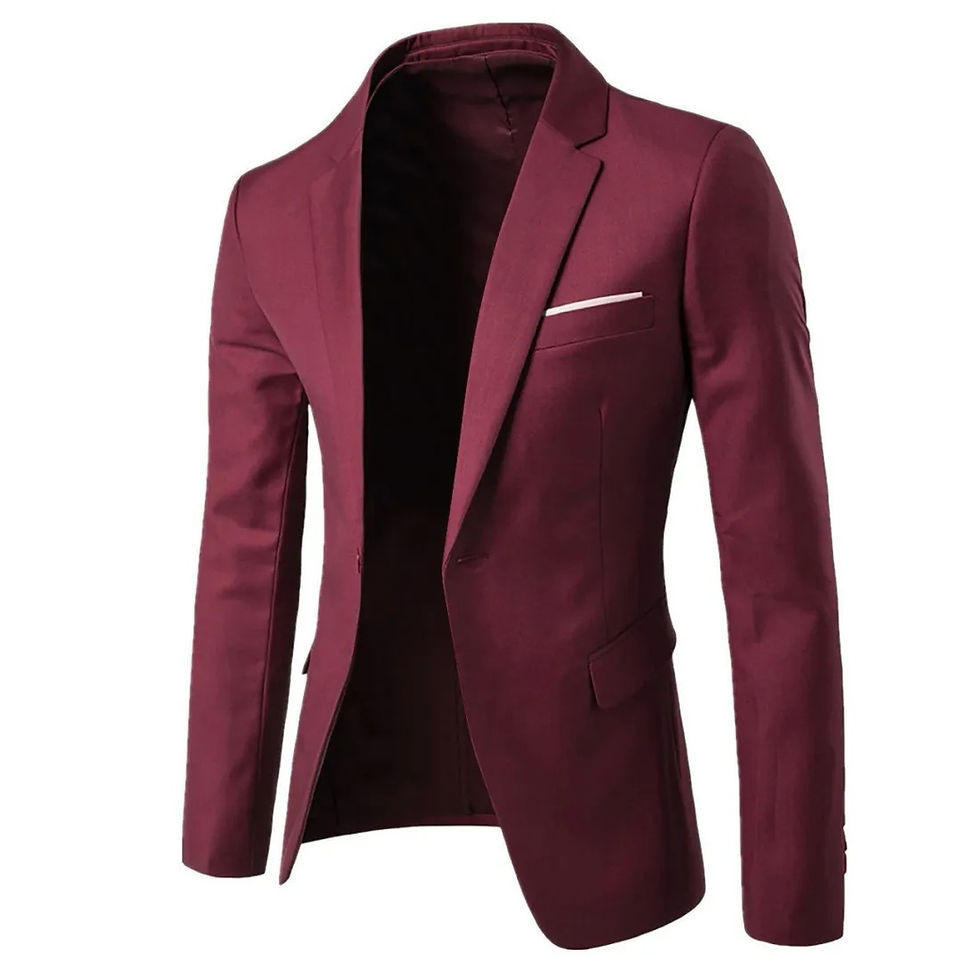 Thumbnail: Casual Wedding Dinner Men's Two-Piece Suit Set Suits Outerwear Trousers Wedding