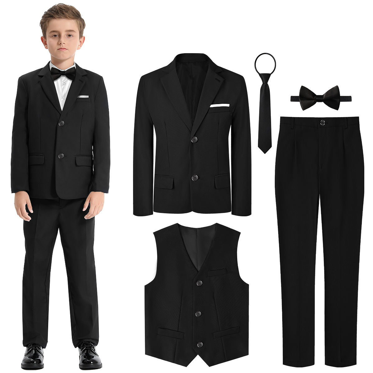 Boys Suit Kid Wedding Easter Church Outfit Set Teenage School Graduation Prom Ph