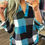 Thumbnail: Casual Plaid Shirt, Long Sleeve V-neck Shirt, Casual Every Day Tops, Women's Clo