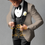 Thumbnail: White boys' 3 pcs suit jacket vest pants black shawl lapel slim fit attire for w