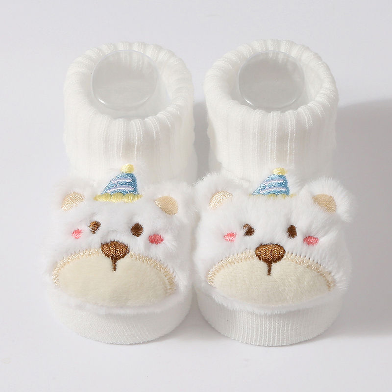 Thumbnail: 0-6M New Cute Baby Socks Cotton Newborn Sock Autumn Spring Cartoon 3D Elastic St