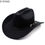 Thumbnail: Vintage Western Cowboy Hat For Men's Gentleman Lady Jazz Cowgirl With Leather Wi
