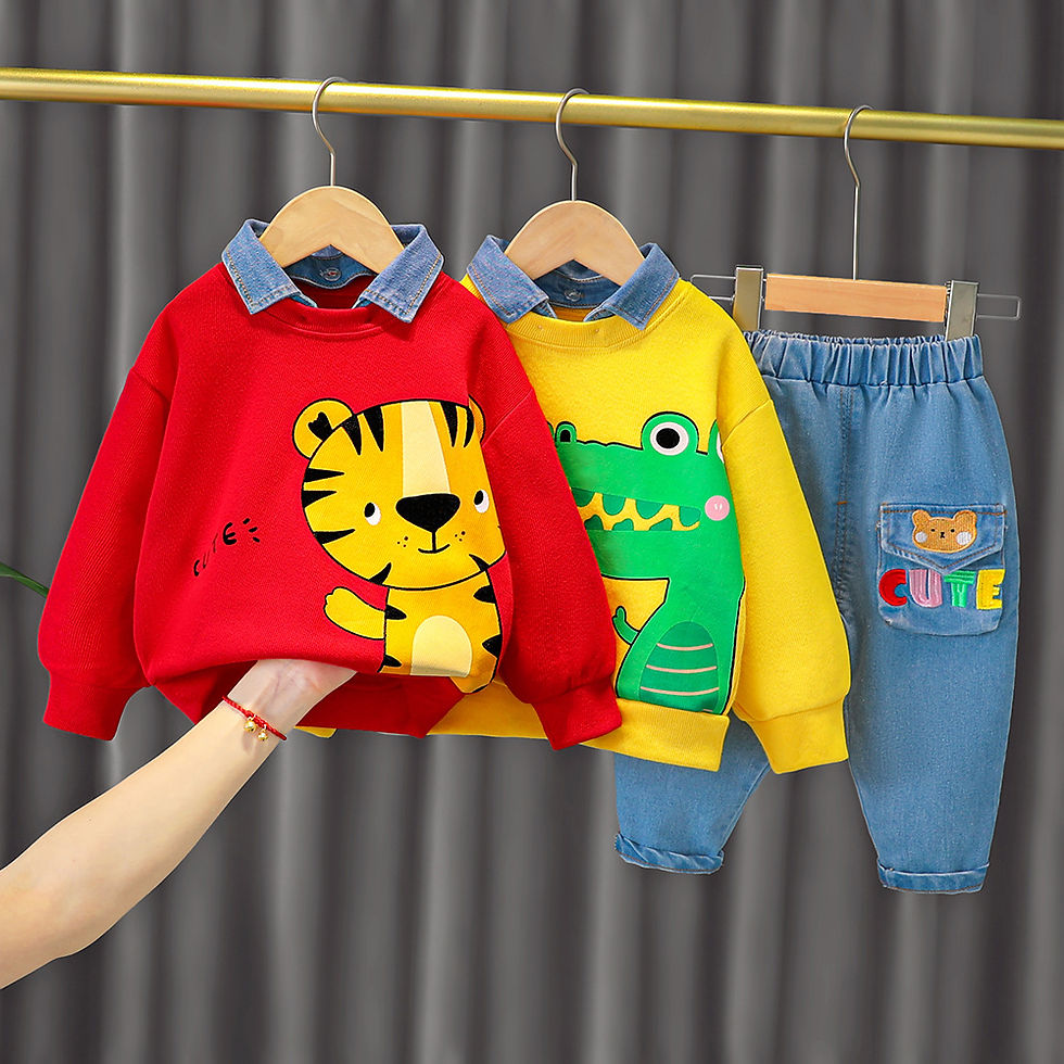 Baby boy clothes 0-4 years old spring and autumn long-sleeved suit boy cartoon l