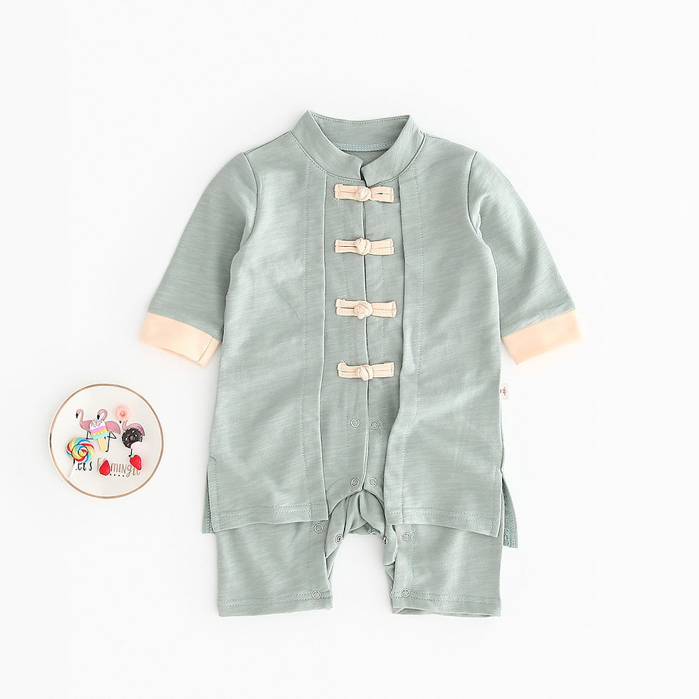 Thumbnail: New spring autumn baby clothes long-sleeved Romper Hanfu Chinese style baby clot