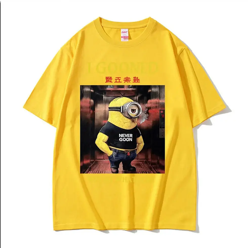 Thumbnail: I Gooned But At What Cost Funny Meme T-shirts Casual  Short Sleeve T-shirt Men W