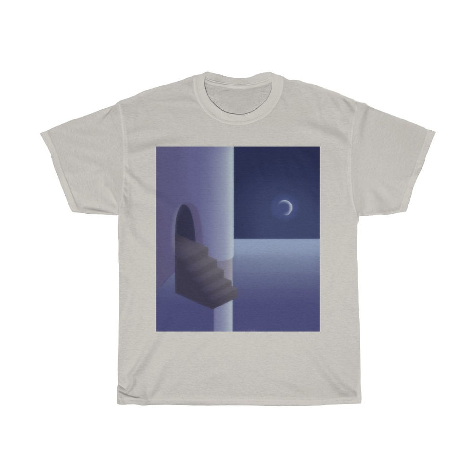 Thumbnail: Liminal Spaces - Moonlight - Unisex Heavy Cotton Tee