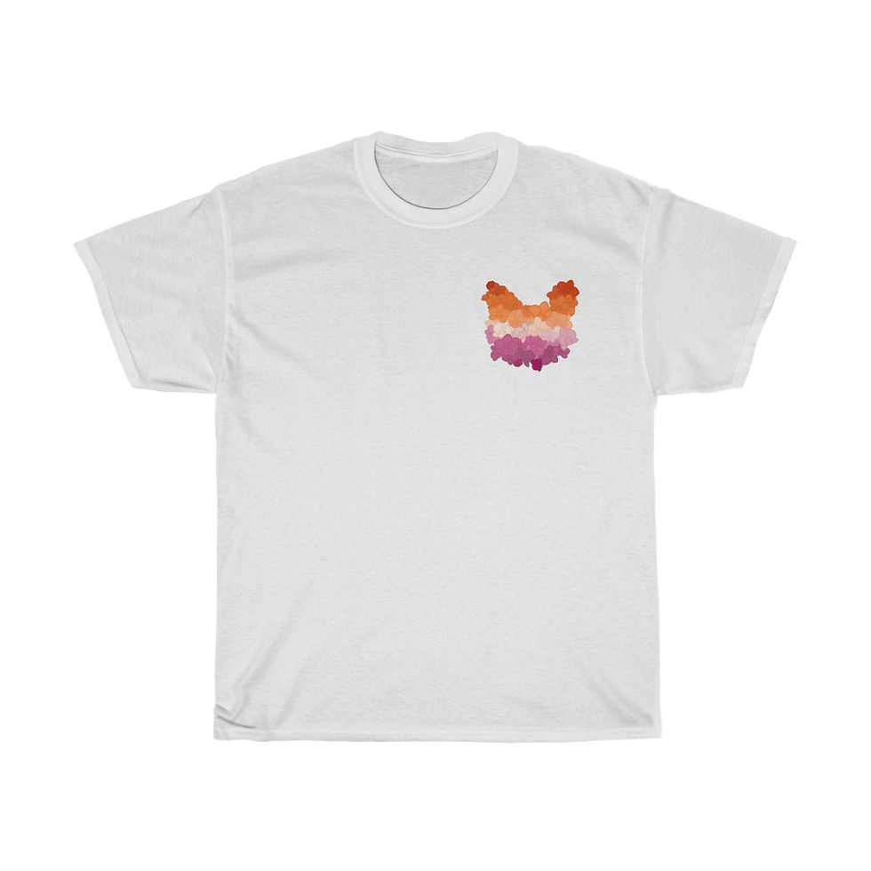 Thumbnail: Subtle Pride - Lesbian - Unisex Heavy Cotton Tee