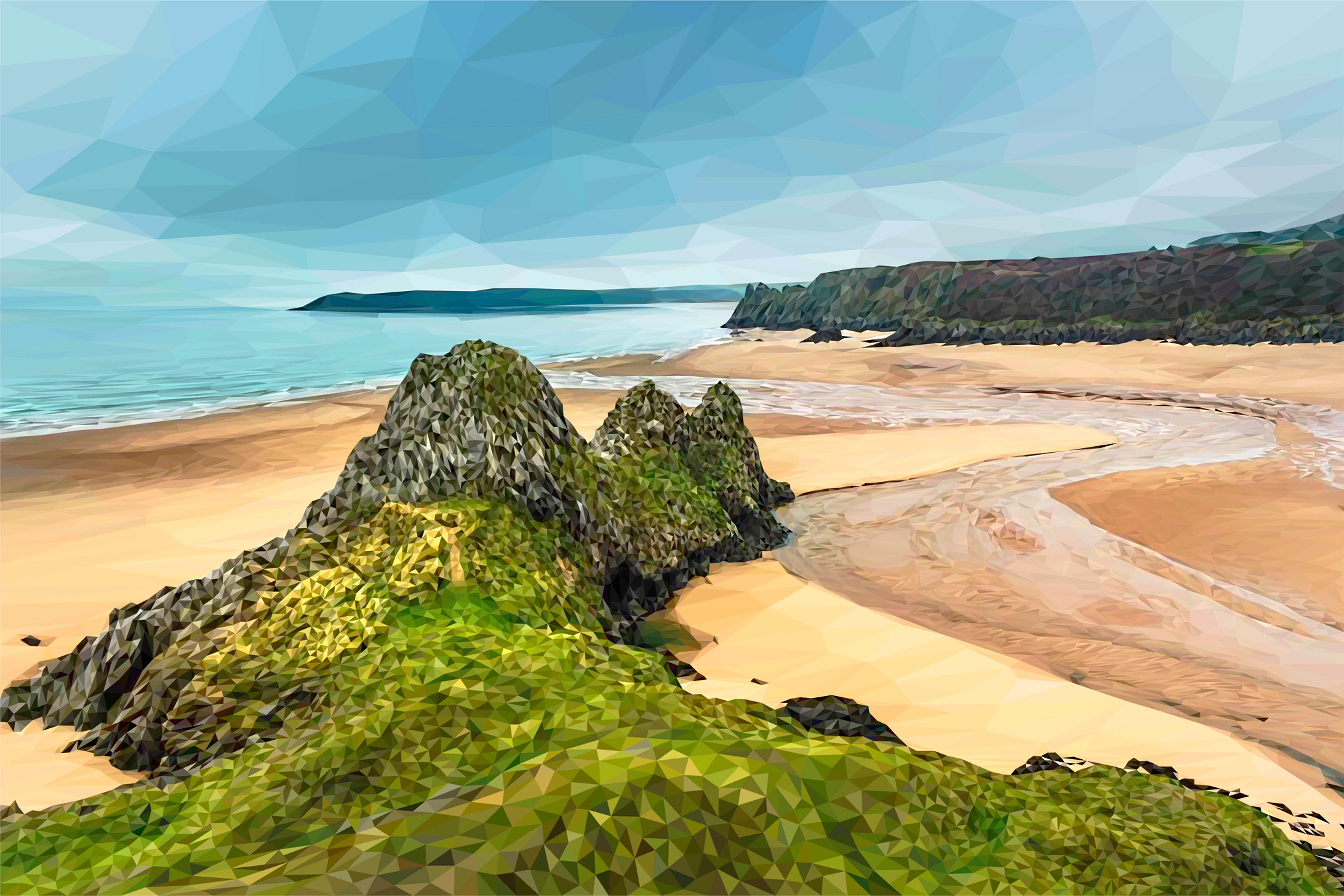 Three Cliffs Bay, Gower Three Cliffs Bay, Gower