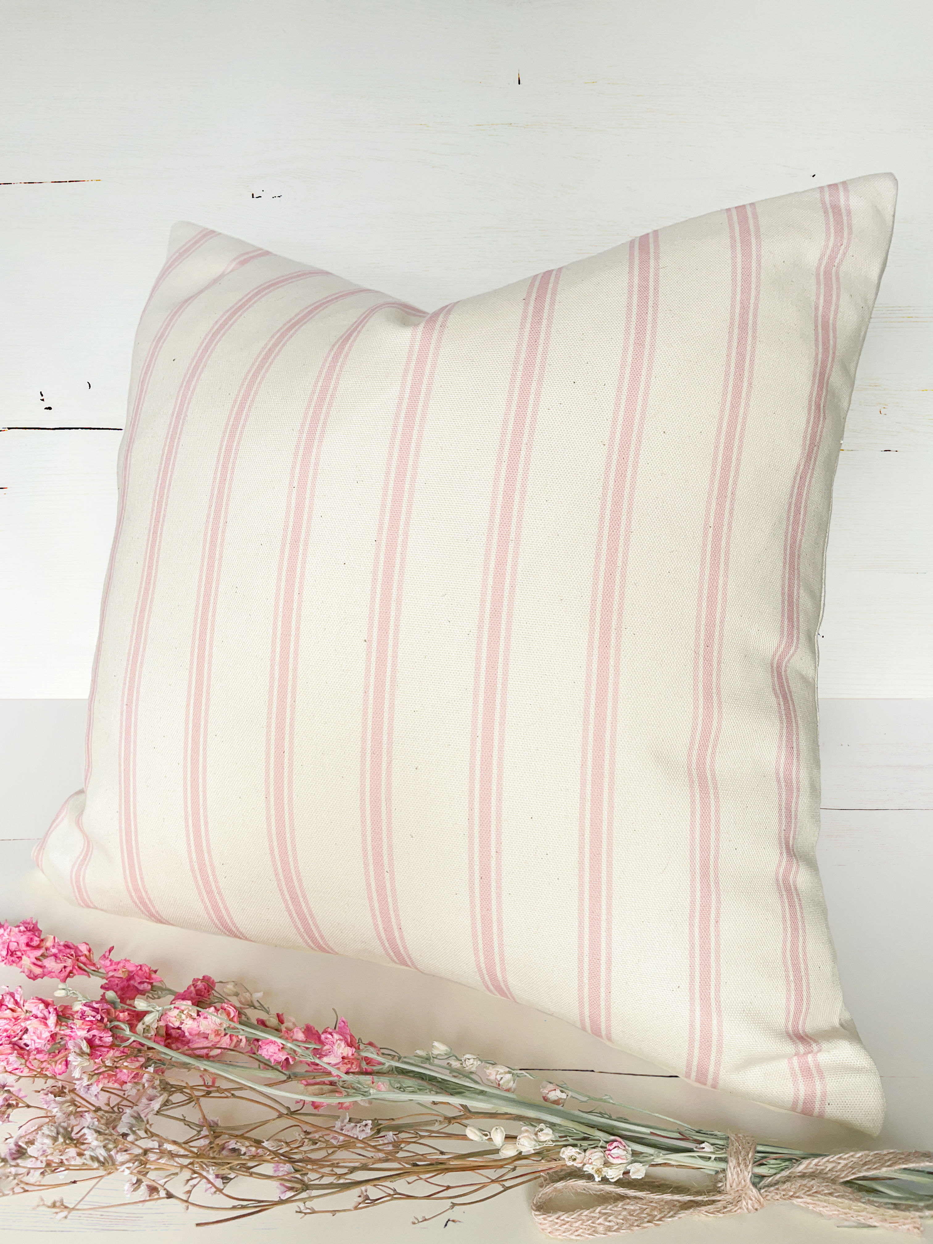 Ticking Stripe - Chalk Pink