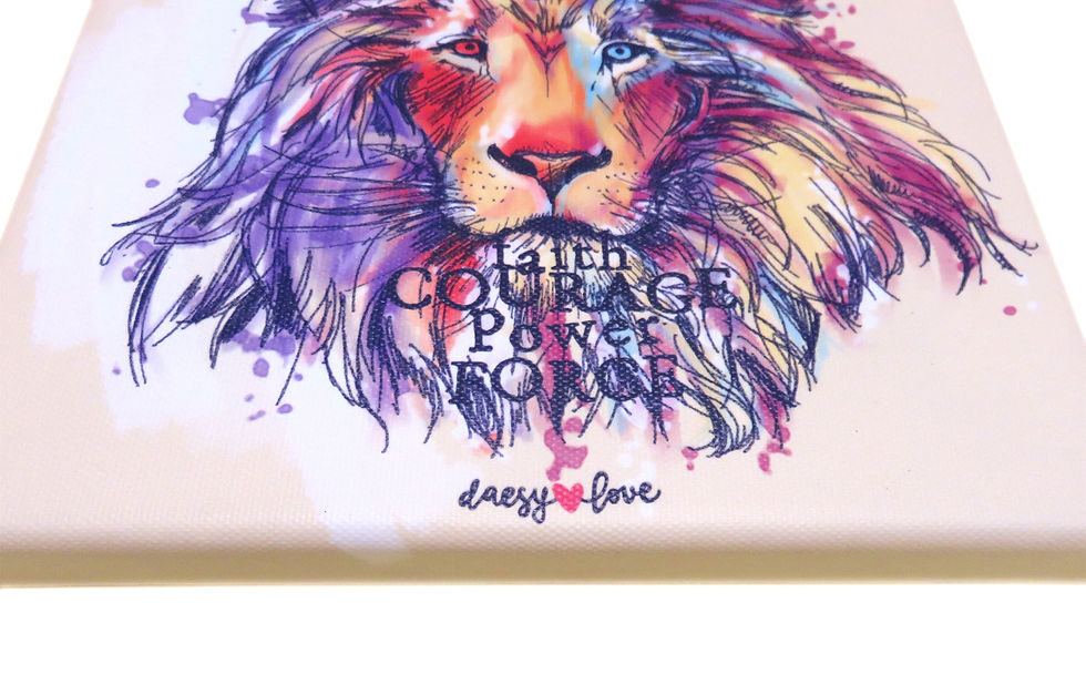Miniatura: Lion multicolour_stampa su CANVAS