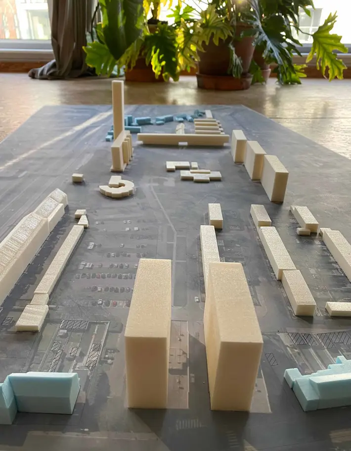 wedstrijdproject, verdichten bestaande modernistische wijk