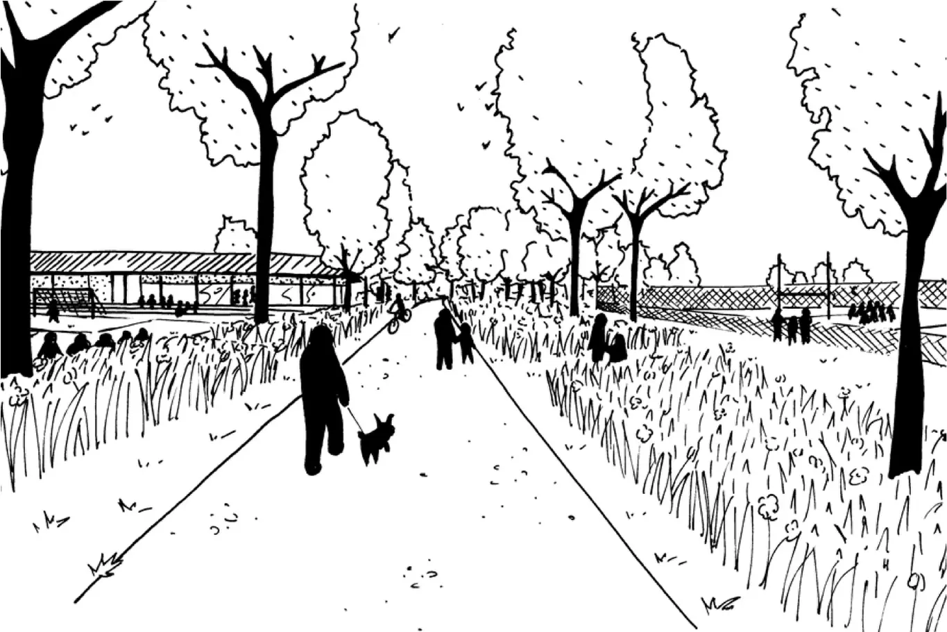 Landschappelijk Sportpark Vrijheid, gemeente Heusden-Zolder, Masterplan, Inrichtingsplan korte, middellange en lange termijn