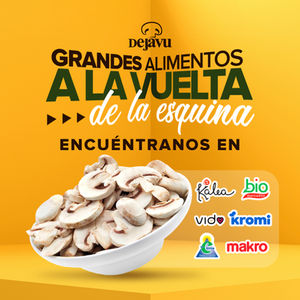 Diseño de redes sociales para Champiñones Dejavu