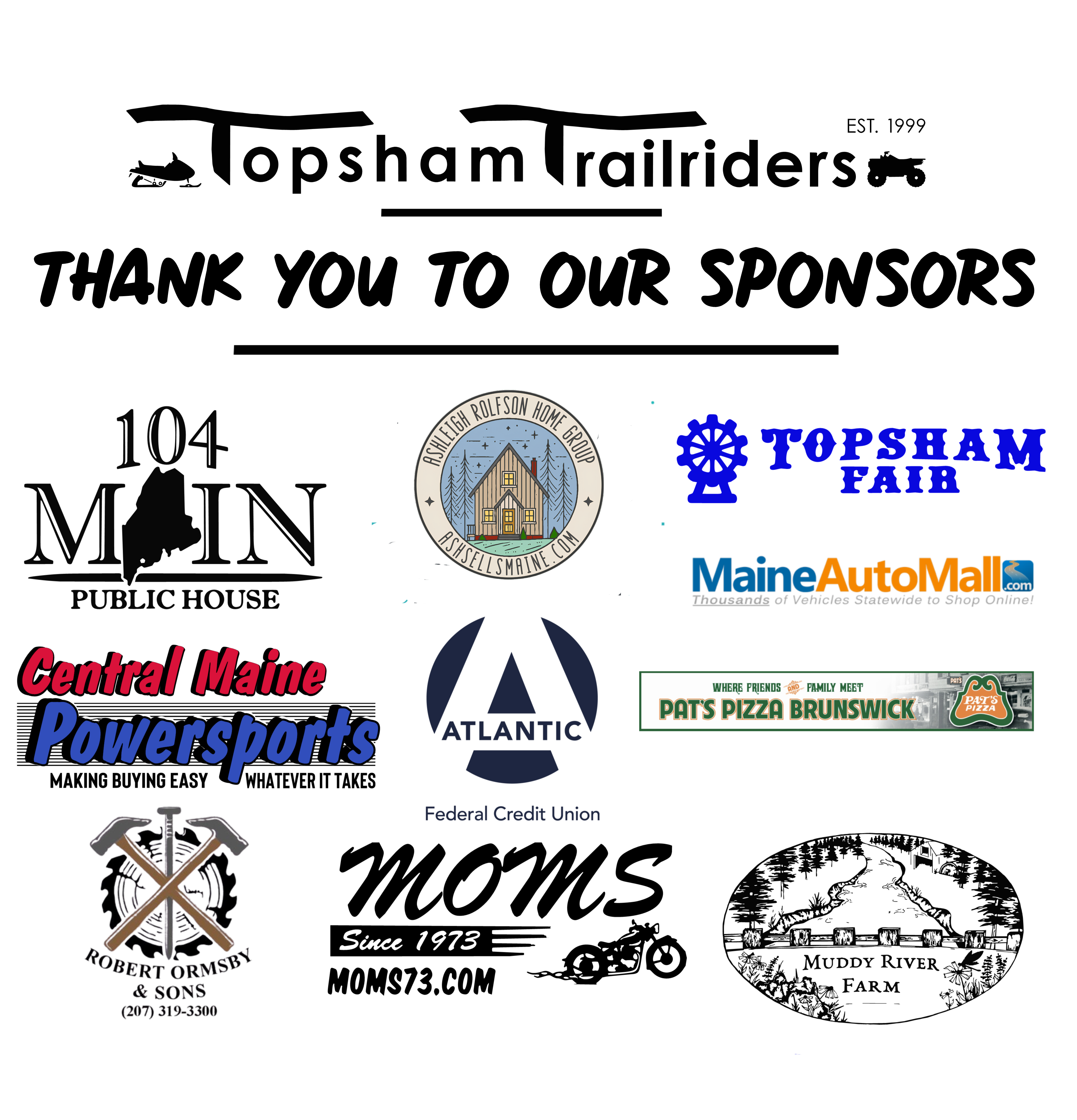 TOPSHAM Business sponsors- Crew Sweatshirt Unisex