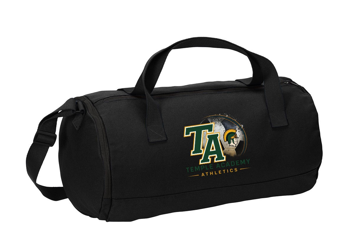 Temple Academy Port Authority® Cotton Barrel Duffel