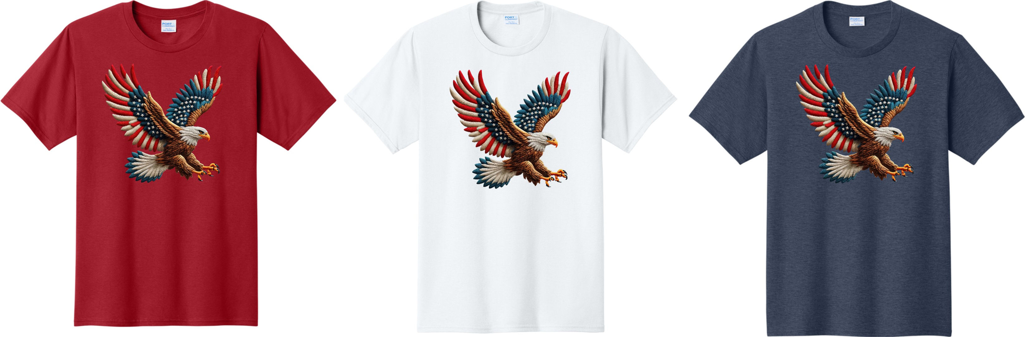 AMERICA'S 250TH BIRTHDAY-FAUX EMBROIDERY EAGLE