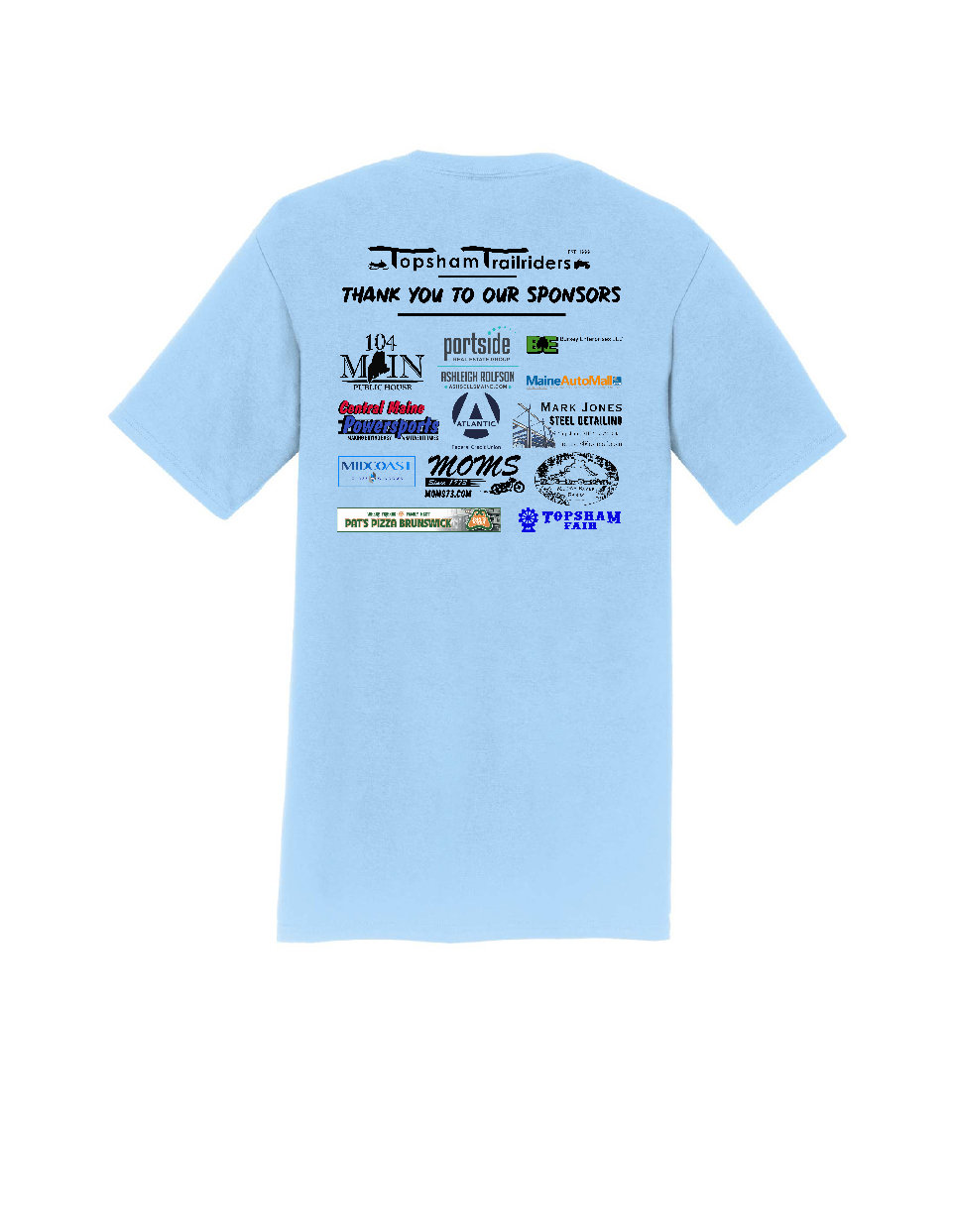 Thumbnail: TOPSHAM Business sponsors T-Shirts TALL