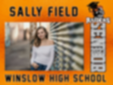 Winslow Orange Foil Yard Signs