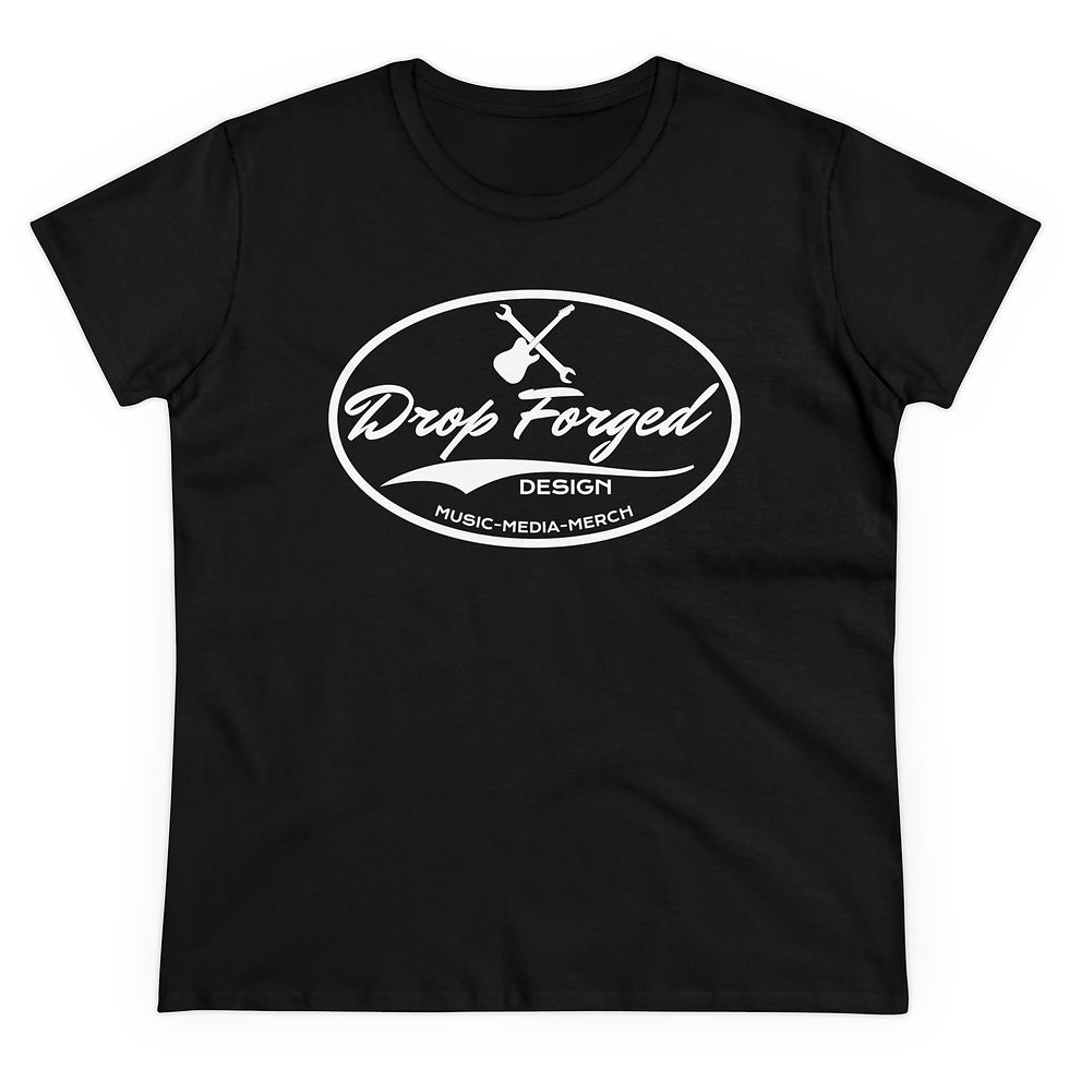 Thumbnail: Drop Forged Design Women's Cut Midweight Cotton Tee