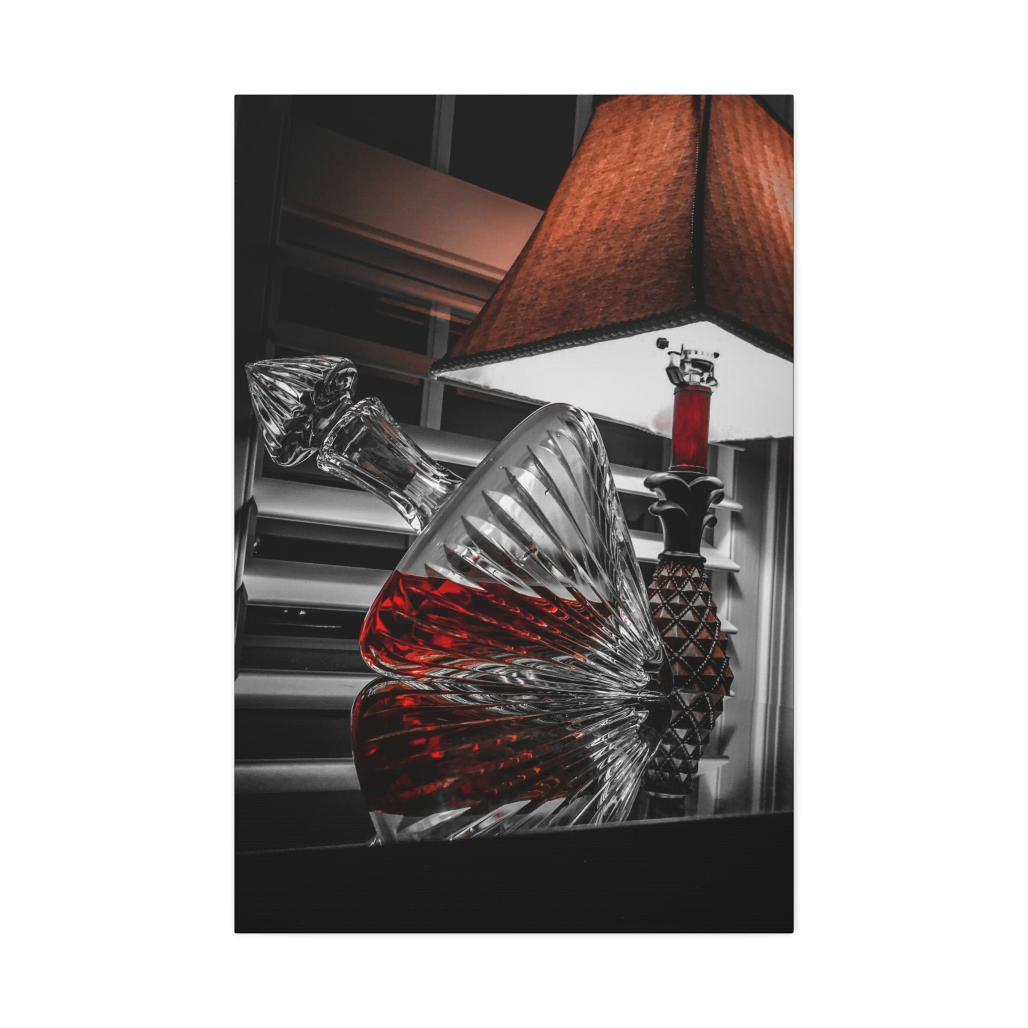 Drop Forged Decanter Stretched Canvas 