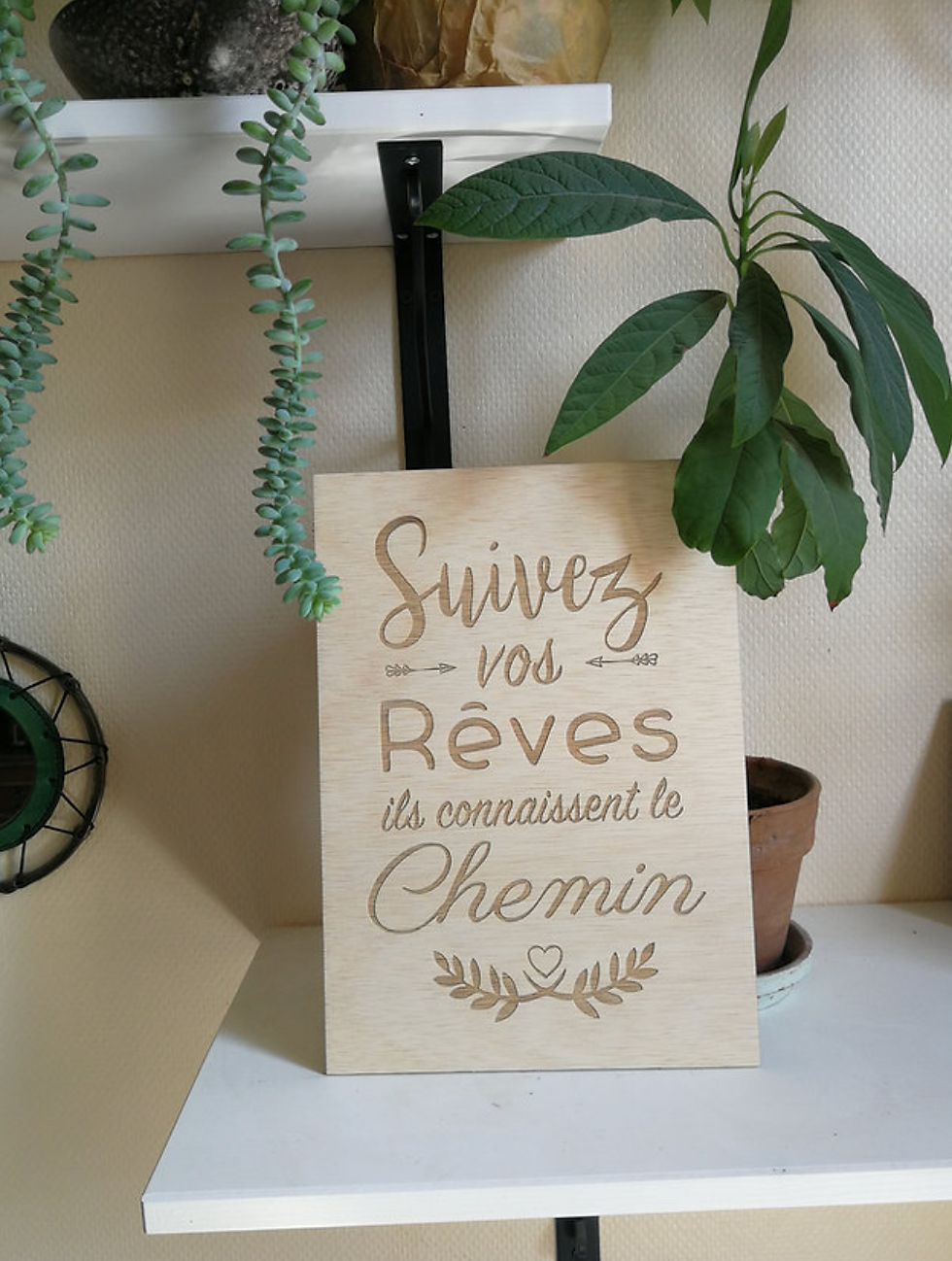Miniature : Carte en bois  - Citations -