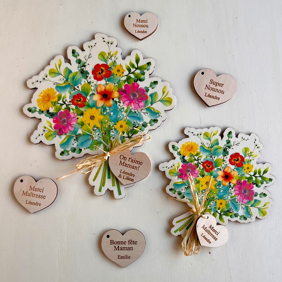 Miniature : bouquet avec message personnalisable