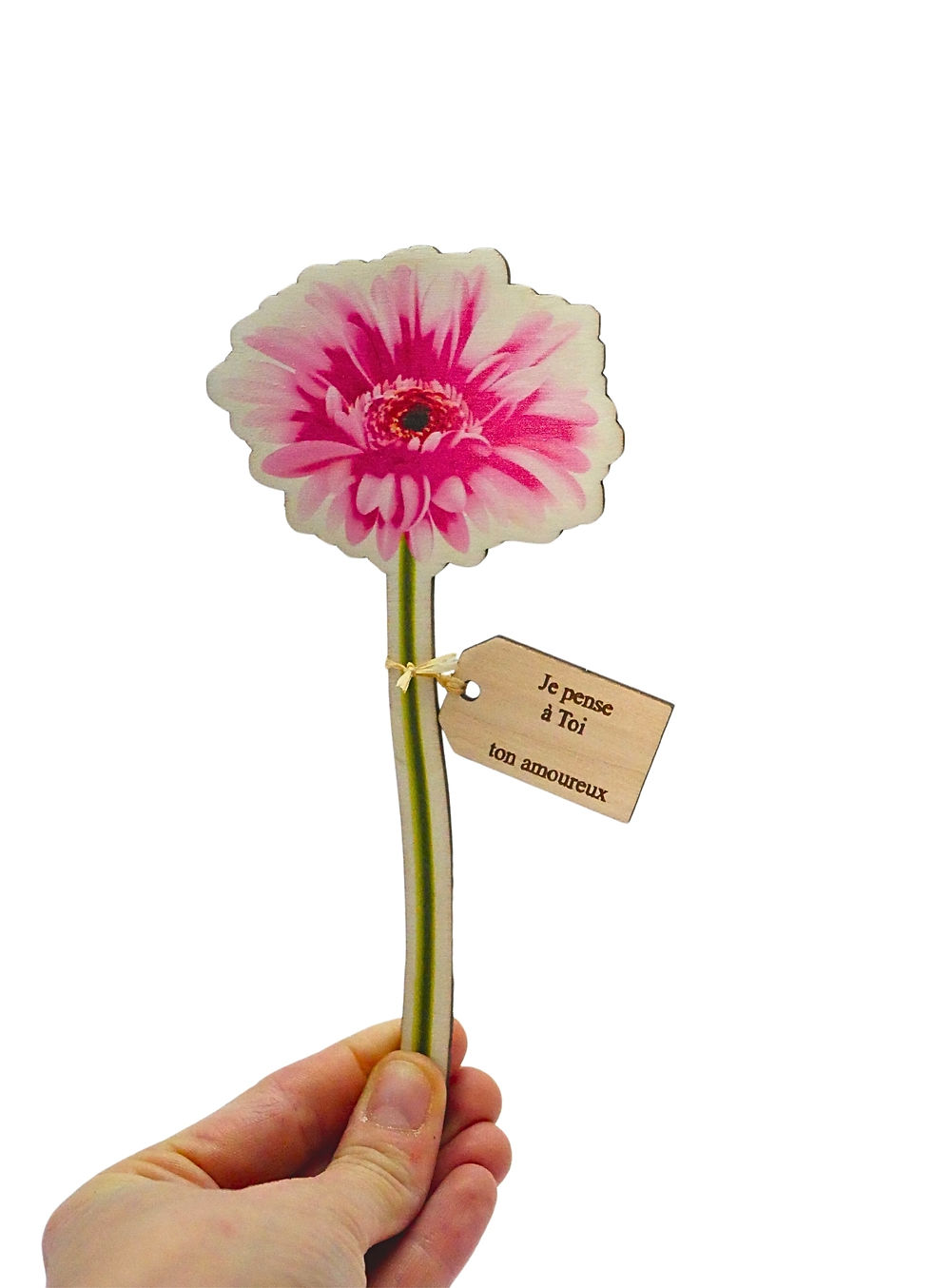 Miniature : fleur gerbera avec son message personnalisable