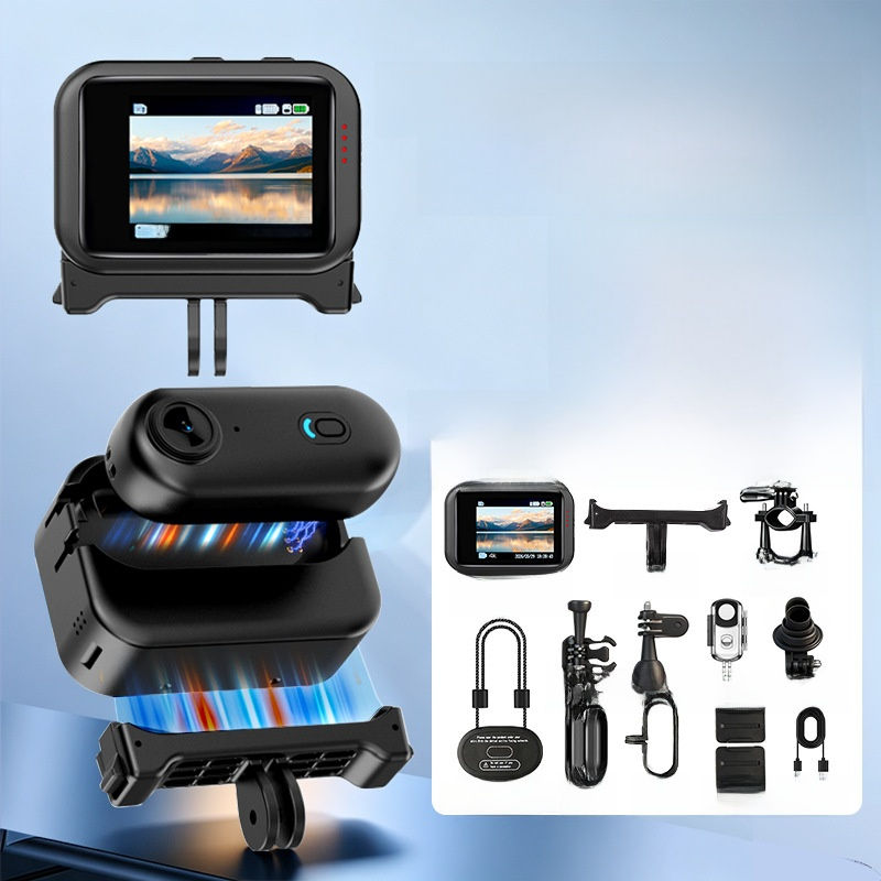 Thumbnail: Thumb-mounted riding camera with Wi-Fi and magnetic back clip; H88 sports thumb 