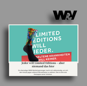 W&V - Bericht über die 'Limited Kampagne' und die Herausforderungen unserer Arbeit. Januar 2023.