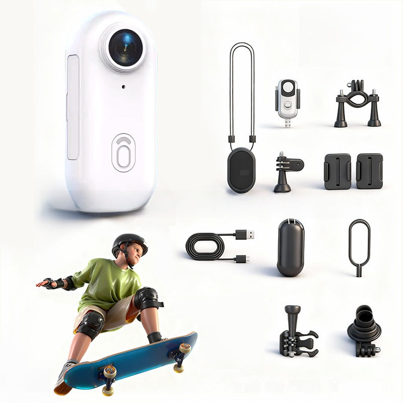 Thumbnail: Thumb-mounted riding camera with Wi-Fi and magnetic back clip; H88 sports thumb 